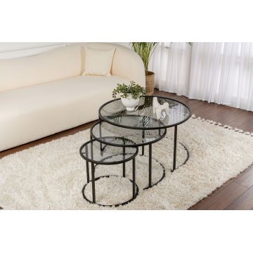 Set masuta de cafea, Nordure, Aurum, Gri inchis