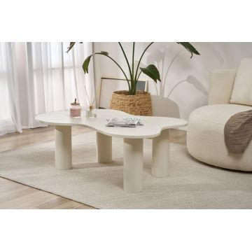 Set masuta de cafea, Rotexa, Bloom, Crem