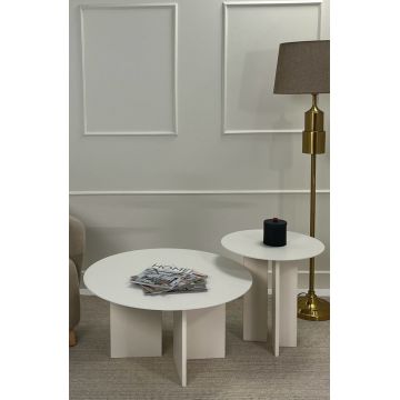 Set masuta de cafea, Rotexa, Leo (45 + 42), Crem
