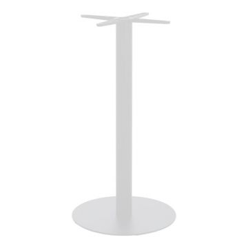 Stalp picior suport blat masa bar metal alb-negru 40x40x108 cm