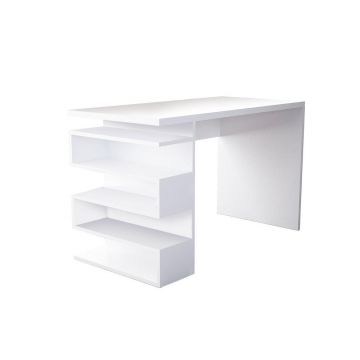 Birou Robin, Alb, 120x60x75 cm