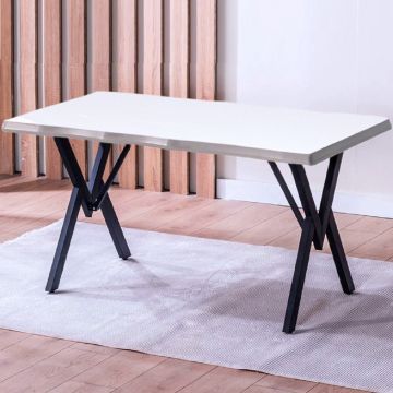 Masă Barton Alba din MDF, Pentru Bucătărie sau Living