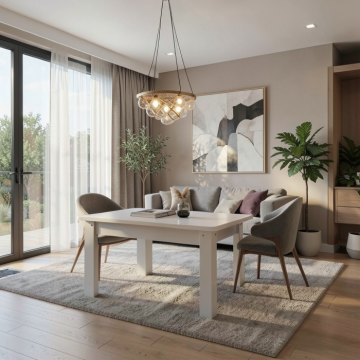 Masa bucatarie KC-6 Alb 100x60x74 cm