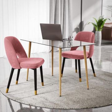 Masa Chloe sticla 120x70x75