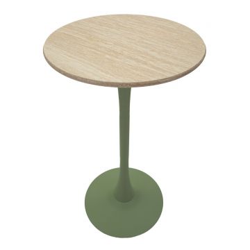 Masa de bar Alaska, Mauro Ferretti, 60x106 cm, MDF/fier, verde