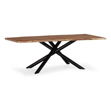 Masă de dining din lemn de acacia 100x220 cm Anuri – MOME Masă de dining din lemn de acacia 100x220 cm Anuri – MOME