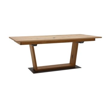 MASĂ din lemn, material pe bază de lemn 200/100/76,5 cm
