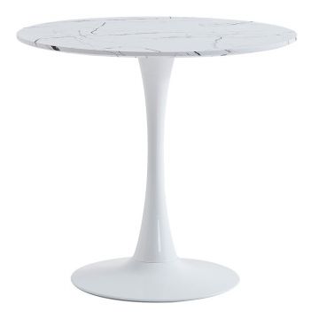 Masa dining Balou II, Pako World, MDF, Alb, 80x80x75 cm