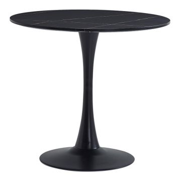 Masa dining Balou II, Pako World, MDF, Negru, 80x80x75 cm