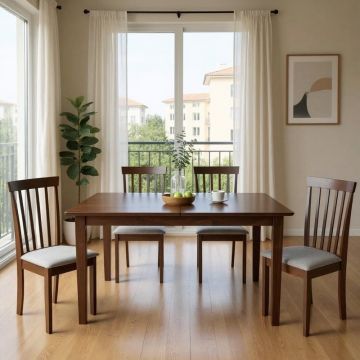 Masa dining extensibila Mabor-Houston Nuc 150x80x73.8 cm