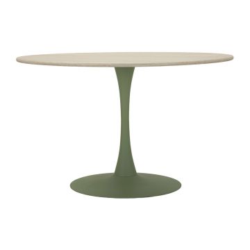 Masa dining Stockholm, Mauro Ferretti, 120x120x76 cm, MDF/fier, verde