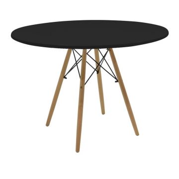 Masa Julita Negru 120x120x73 cm