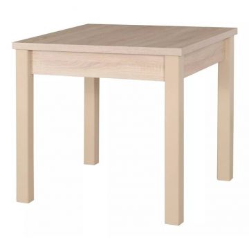 Masă Max 9, PAL melaminat + structură stabilă, 80x80x76 cm, Sonoma