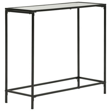 MASĂ TIP CONSOLĂ in metal, sticlă 80/30/70 cm