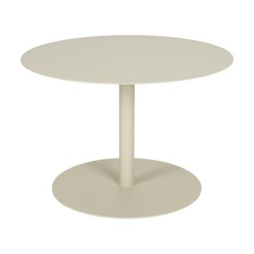 Măsuță de cafea crem rotundă din oțel ø 60 cm Snow – Zuiver