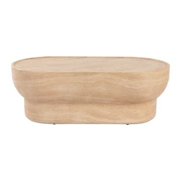 Măsuță de cafea în culoare naturală cu aspect de piatră 50x100 cm Noble – Zuiver
