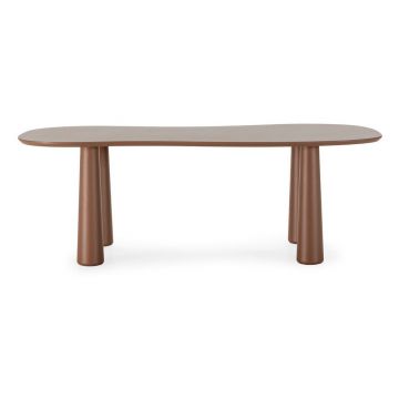Măsuță de cafea maro cu blat din lemn de pin 110x220 cm Nahia – MOME