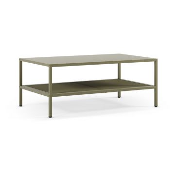 Măsuță de cafea verde din metal 60x100 cm Fayna – Marckeric Măsuță de cafea verde din metal 60x100 cm Fayna – Marckeric