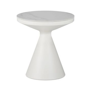 Masuta de cafea Coozlin Alb 50x50x50 cm