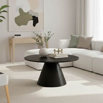 Masuta de cafea Donda Gri inchis 80x80x45 cm
