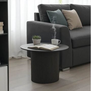 Masuta de cafea Dovel Negru 70x70x40 cm
