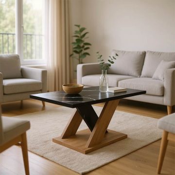 Masuta de cafea Solange Natural 110x55x47.5 cm