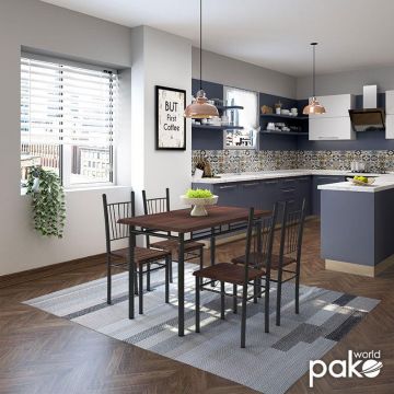 Set Masa si Scaune Roza 5 Piese  120x70x75 cm