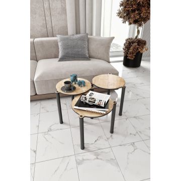 Set masute 3 piese, Poter, Lavia 3, MDF , Stejar