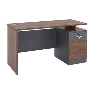 Birou Cassius, Gri inchis-nuc, 120x60x75 cm