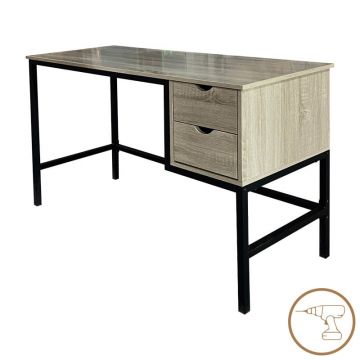 Birou de lucru Ramen Negru 120x48x76 cm