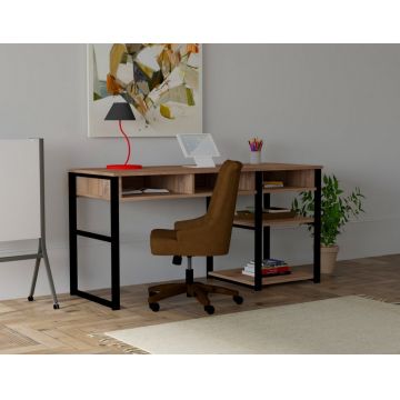 Birou Emro Walnut-Negru