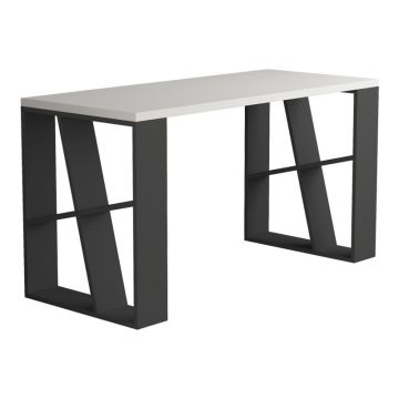 Birou Honey Alb 137x60x75 cm