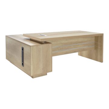 Birou profesional reversibil Amazon, Natural, 200x170x75 cm