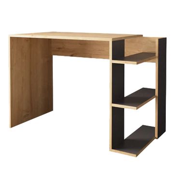 Birou Toska, stejar-antracit, 114x56x76 cm