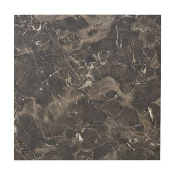 Blat de masa Verhia, Gri inchis, Aspect marmura, 12 mm, 69x69 cm