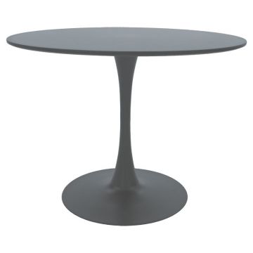 Masa Balou MDF, Gri inchis - Alb - Negru, 100x75 cm