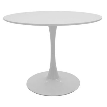 Masa Balou MDF, Gri inchis - Alb - Negru, 100x75 cm