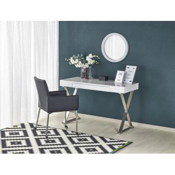 Masa de birou B-31 alb – H120 cm