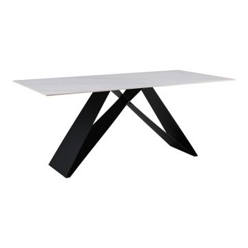 Masa de bucatarie Meja, Alb, 180x90x76 cm