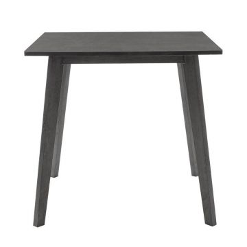 Masa dining Benson, Gri - Nuc, 80x80x75 cm