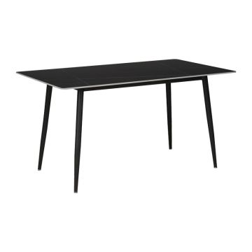 Masa Gustas, marmura, neagra, 140x80x75 cm