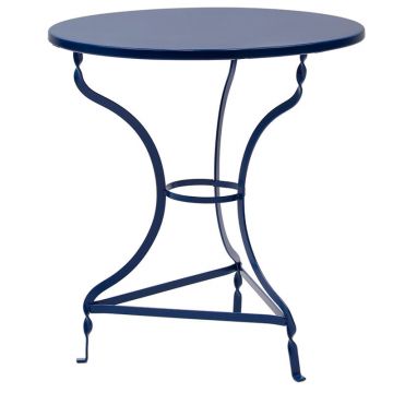 Masa Noah alb metalic 70x70