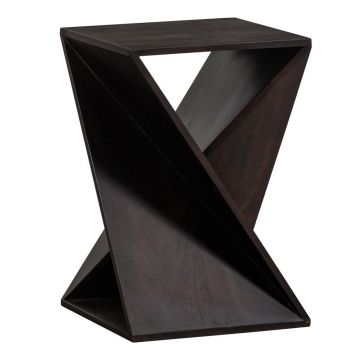 Măsuță auxiliară din lemn de acacia 41x41 cm Ikem – WOOOD