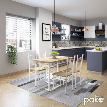 Set Masa si Scaune Roza 5 Piese  120x70x75 cm