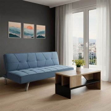 Set mobilier sufragerie 2 buc Groove Albastru deschis 175x83x74 cm