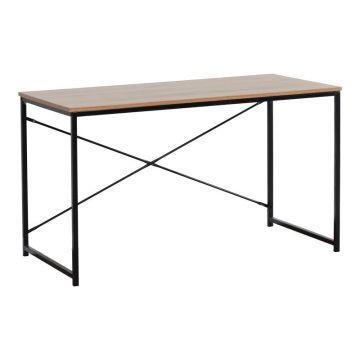 Birou Model Bailon, Stejar/Negru, 120x60x70 cm
