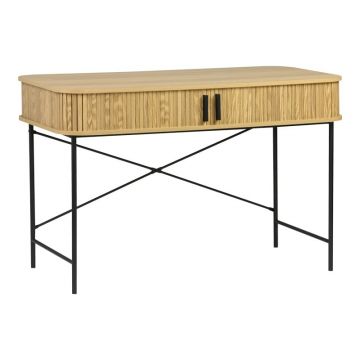 Birou Model Scandi, Natur/Negru, 120x60x76.5 cm