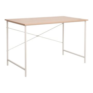 Birou Model Senzia, Natur/Alb, 120x60x75 cm