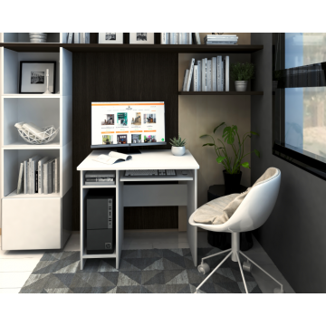 Birou Pc Skm-12 Ro,82x60x74 cm, Alb