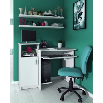 Birou Pc Skm-2, 110x60x87 cm, Alb Ro